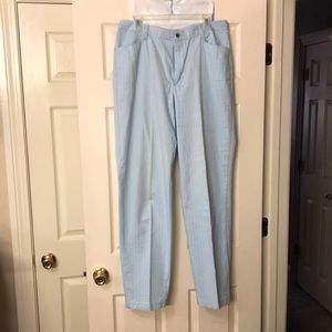 Blue with pin stripes Stretch pant